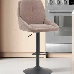 Rousseau Barhocker Sabine - 50x60x100-121cm - verstellbar - drehbar - sand