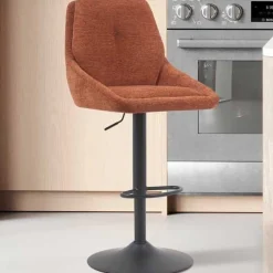 Rousseau Barhocker Sabine - 50x60x100-121cm - verstellbar - drehbar - terracotta
