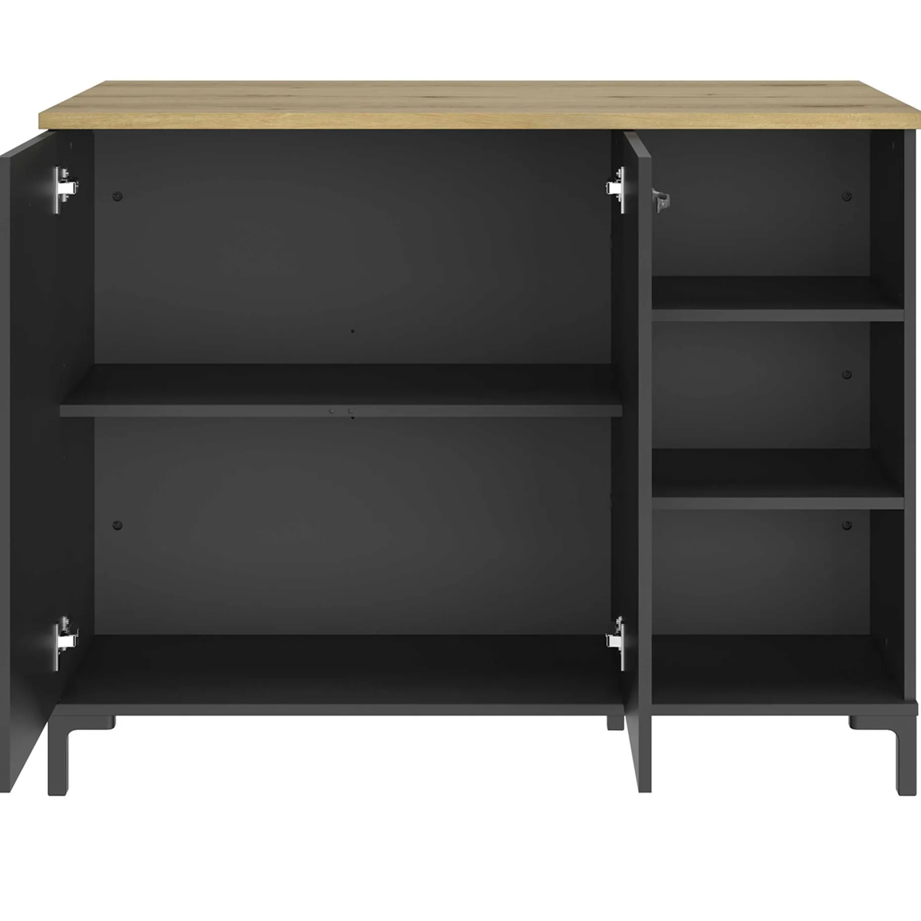Barschrank Manchester | 120 x 66 x 93 cm | Design Helvezia Oak