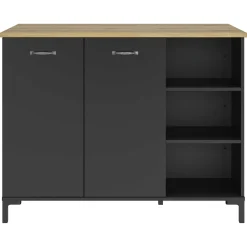 Barschrank Manchester | 120 x 66 x 93 cm | Design Helvezia Oak