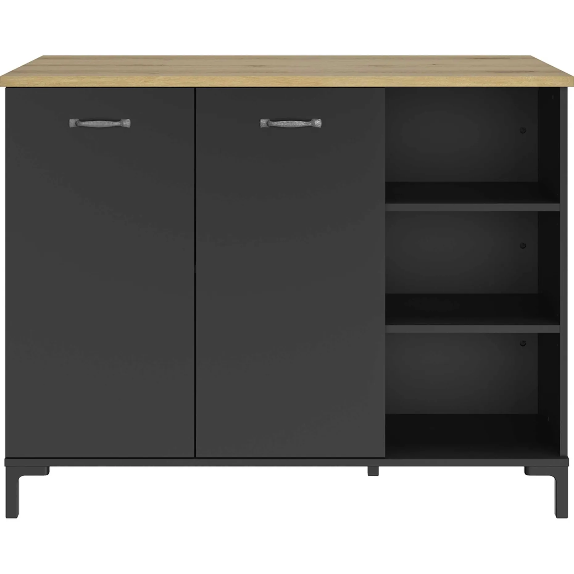 Barschrank Manchester | 120 x 66 x 93 cm | Design Helvezia Oak