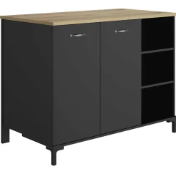 Barschrank Manchester | 120 x 66 x 93 cm | Design Helvezia Oak