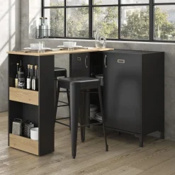 Gautier - Diagone Barschrank Manchester | 60 x 60 x 40 cm | Helvezia Oak Design