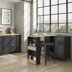 Gautier - Diagone Barschrank Manchester | 60 x 60 x 40 cm | Helvezia Oak Design