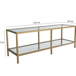 Basic T TV-Ständer | METALLRAHMEN | Gold