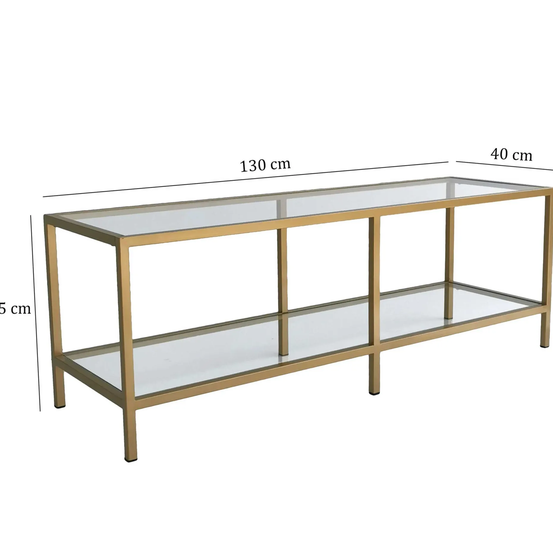 Basic T TV-Ständer | METALLRAHMEN | Gold