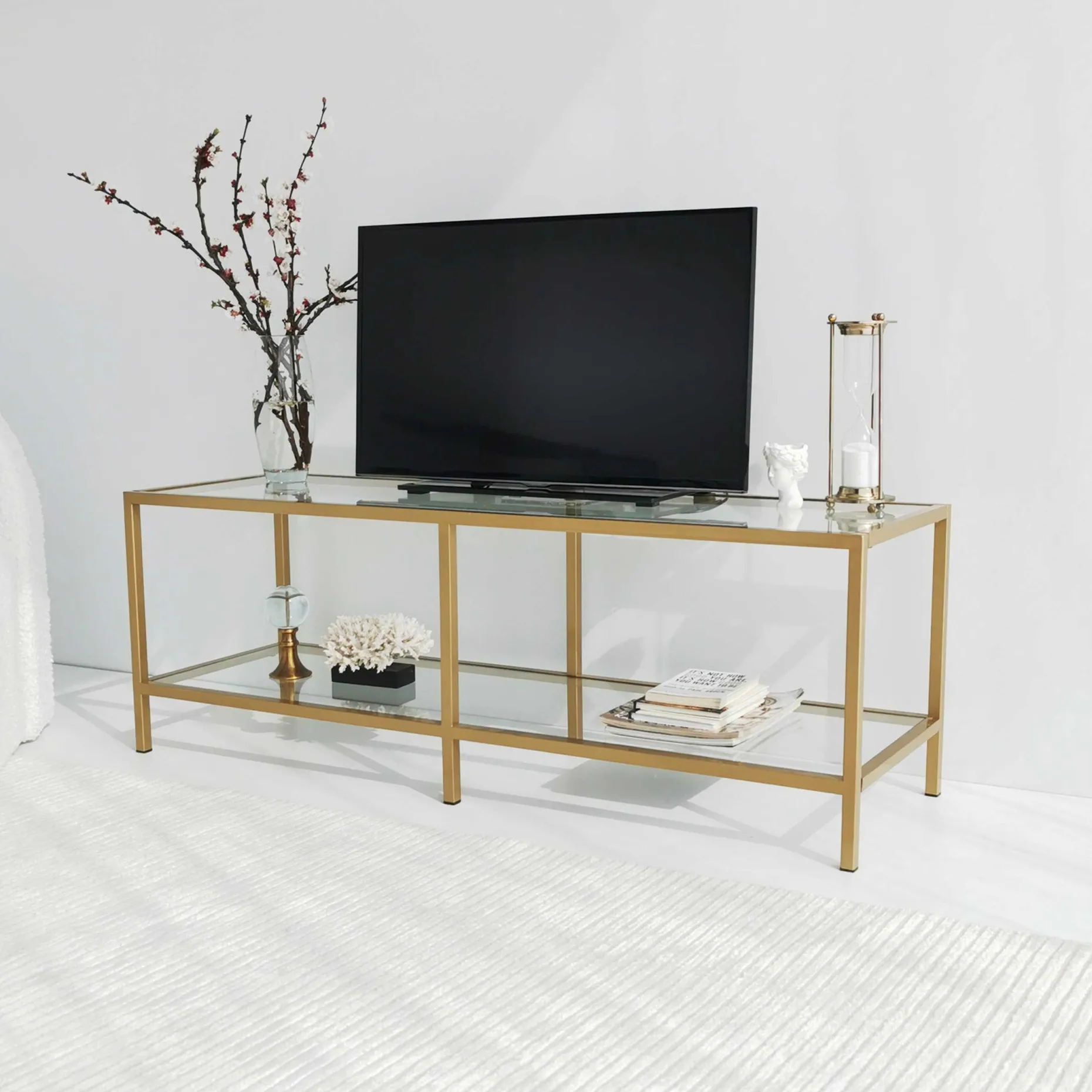 Basic T TV-Ständer | METALLRAHMEN | Gold