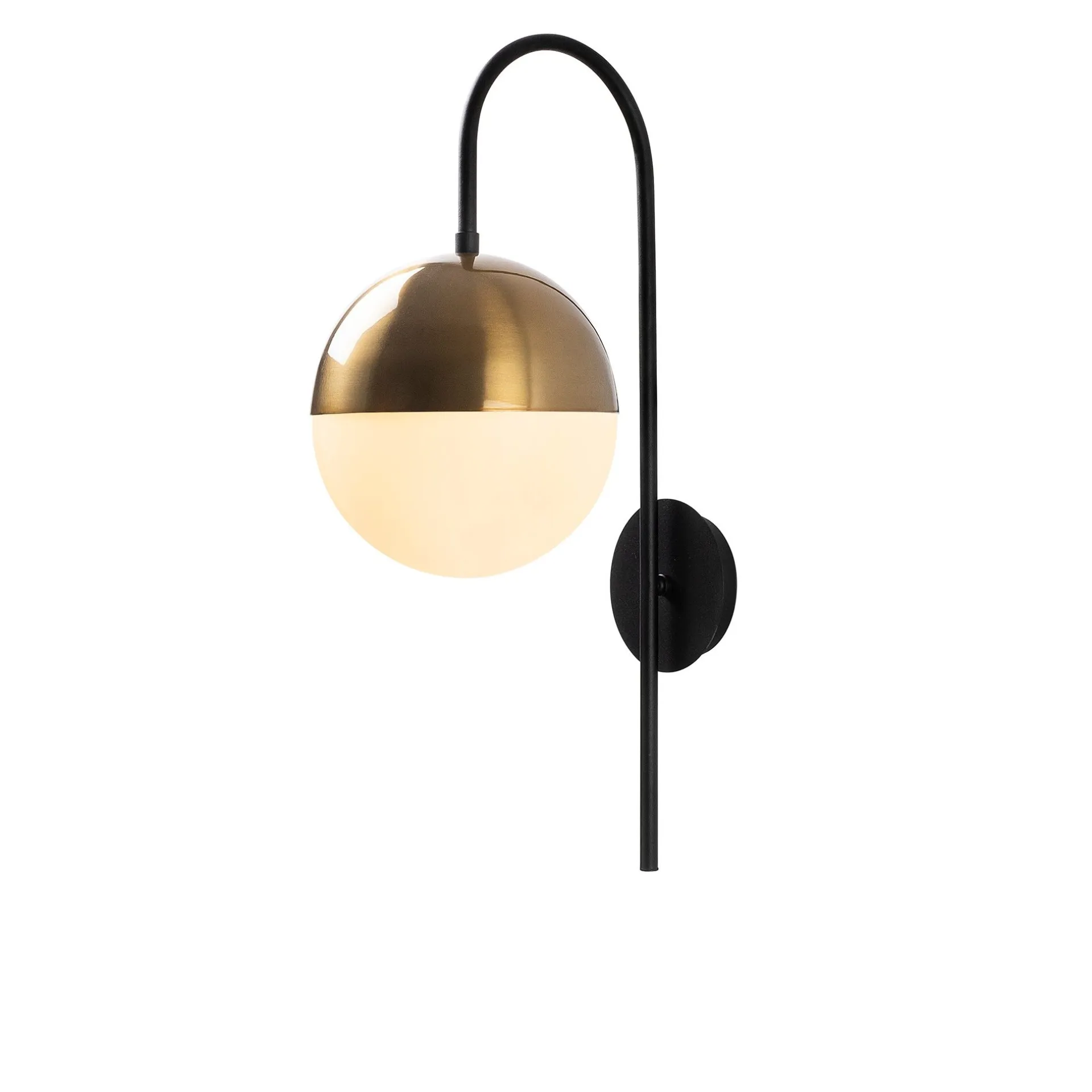 Emob Bastos Wandleuchte | METALLGEHÄUSE | Schwarz, Vintage, Weiß
