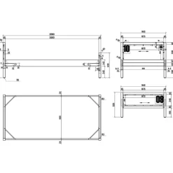 Kinder Vipack Baumschulkombination Alex 5-Massivkieferholz