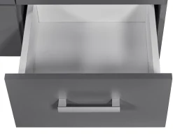 Bücherregal Eden 81cm 4 Schubladen - graphitgrau