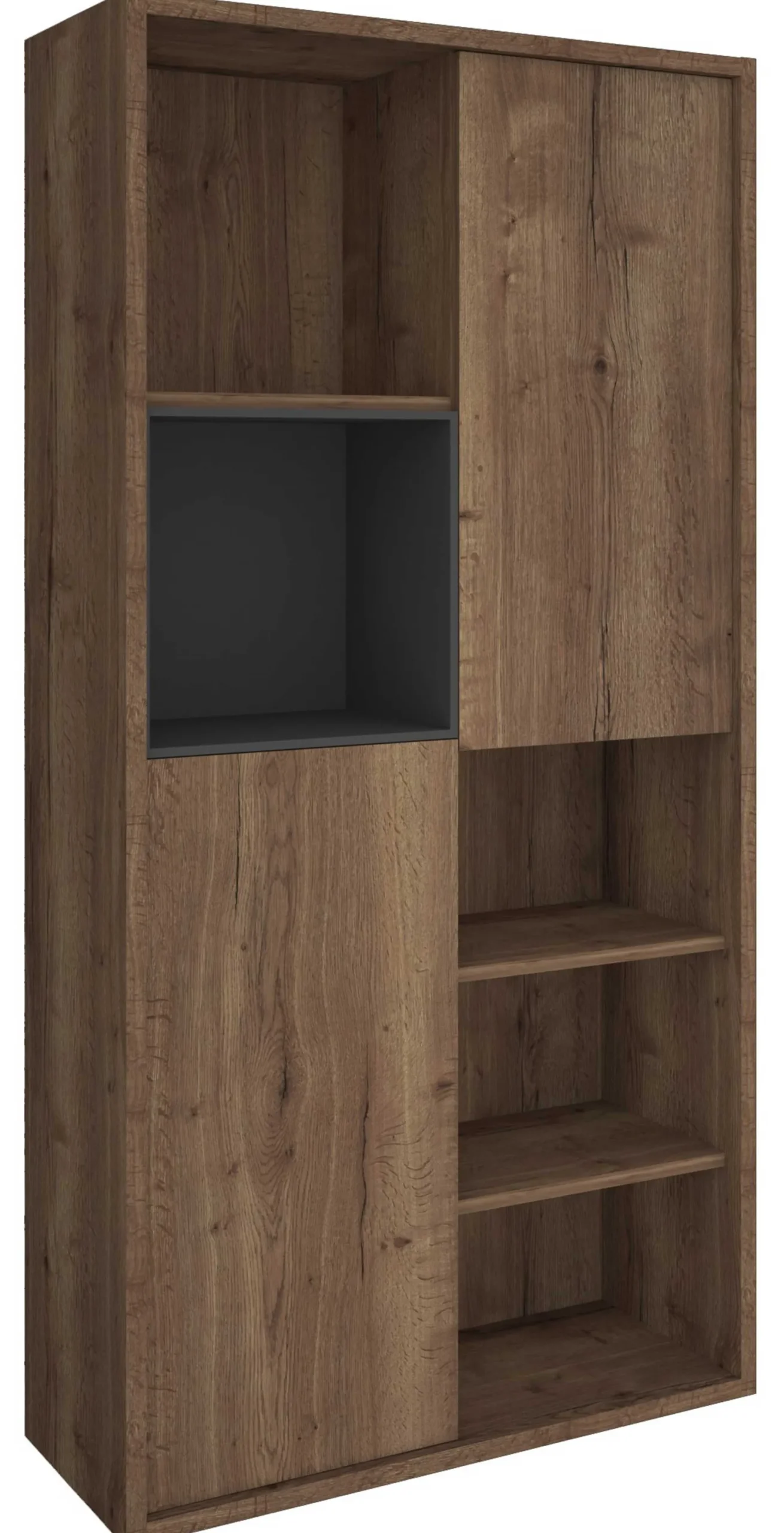 Bücherregal Frame - Eiche dunkel