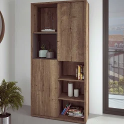 Bücherregal Frame - Eiche dunkel