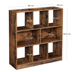 Bücherregal Free industrial - braun