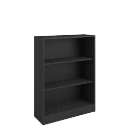 Bücherregal Hobby 104 cm-2 Fachböden-schwarz
