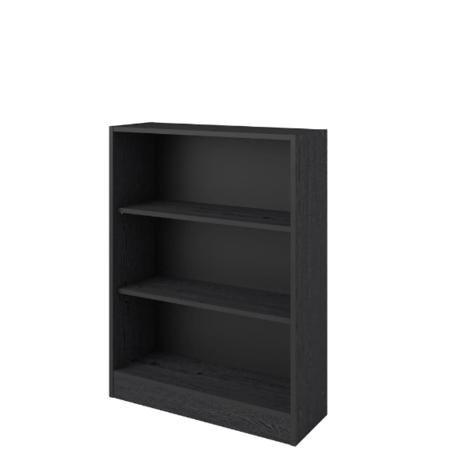 Bücherregal Hobby 104 cm-2 Fachböden-schwarz