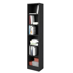 Bücherregal Hobby Länge 41 cm-5 Fachböden-schwarz