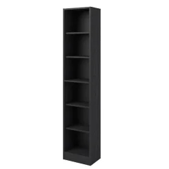 Bücherregal Hobby Länge 41 cm-5 Fachböden-schwarz