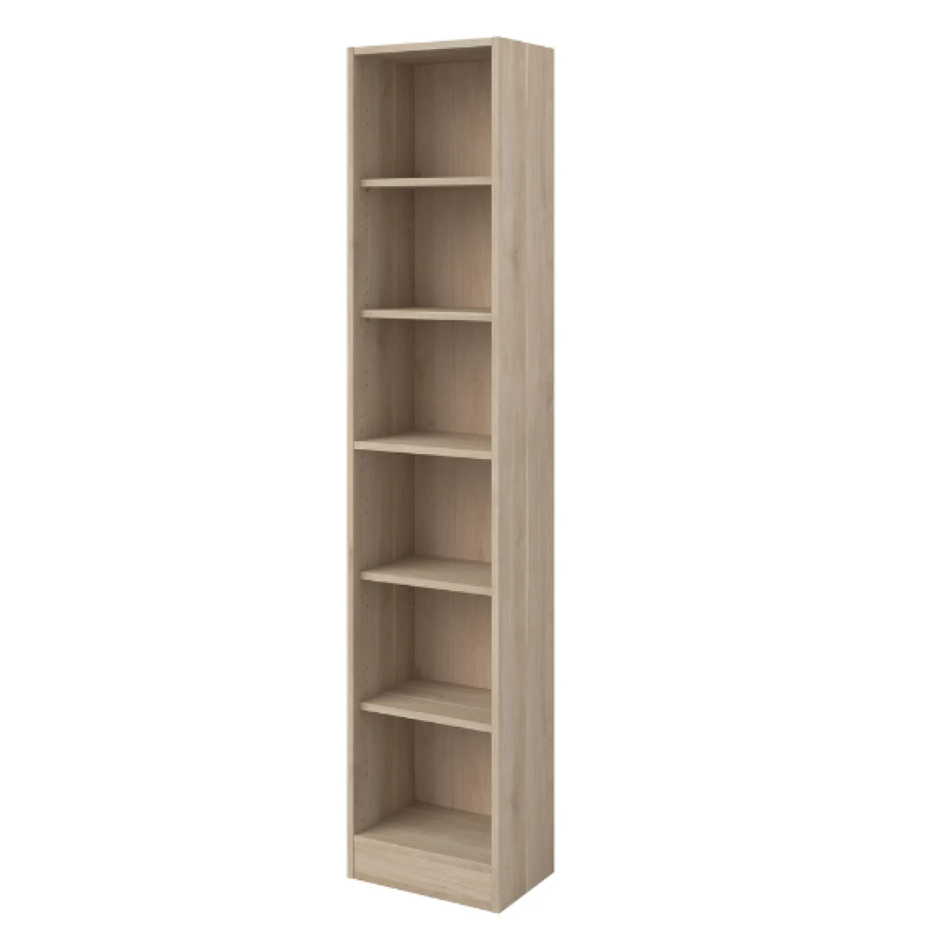 Bücherregal Hobby Länge 41 cm-5 Fachböden Eiche