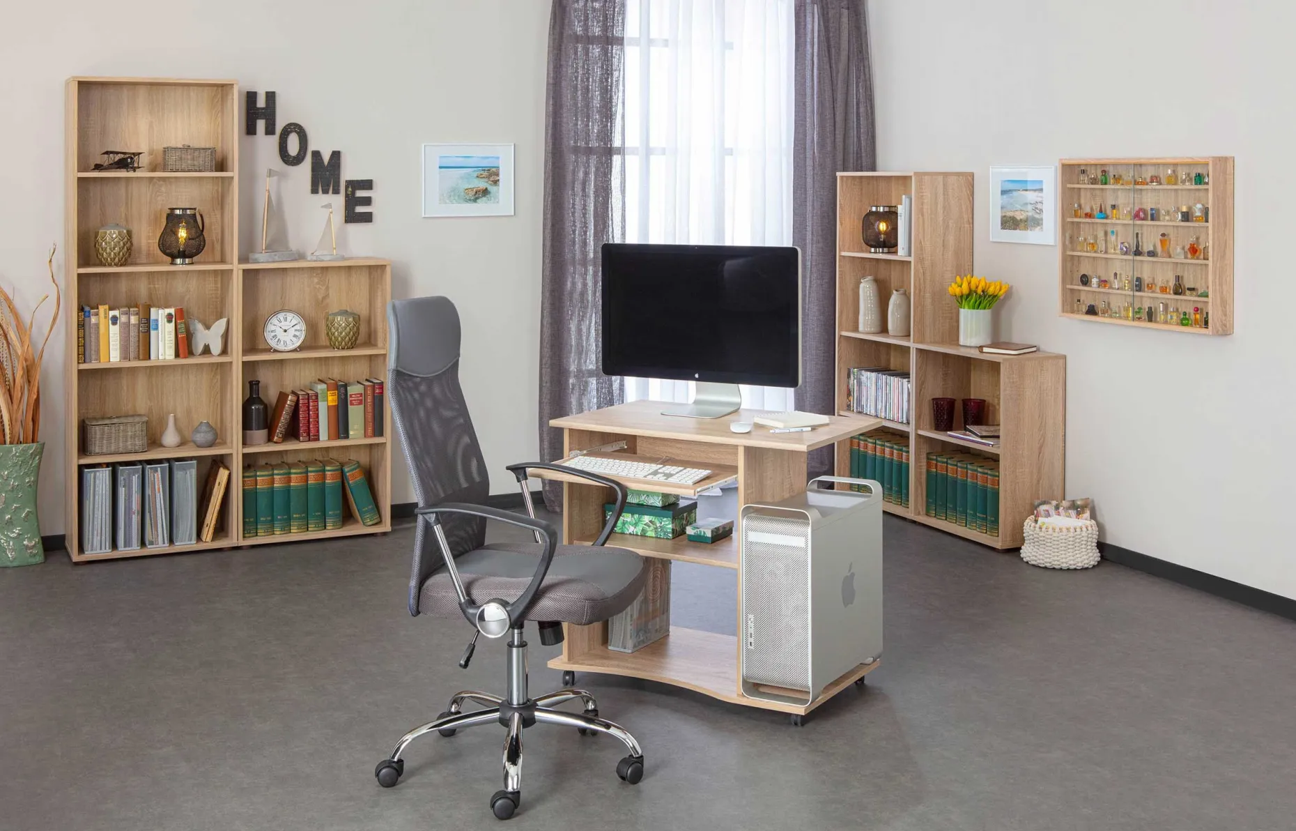 Bücherregal Parini 5 Fächer - Eiche