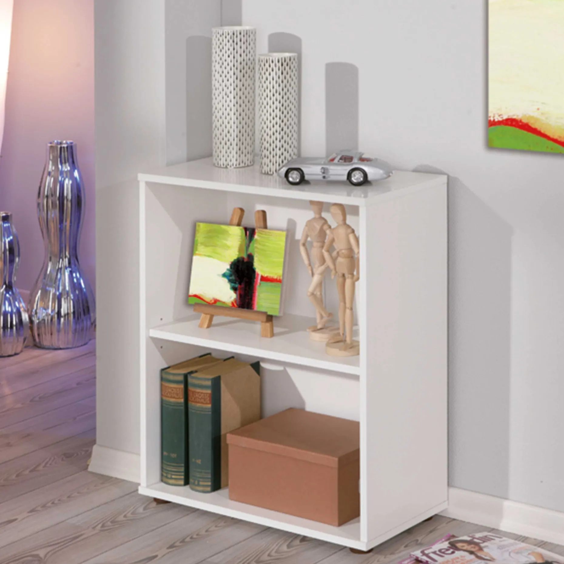 Bücherregal Parini 2 Fächer - weiß