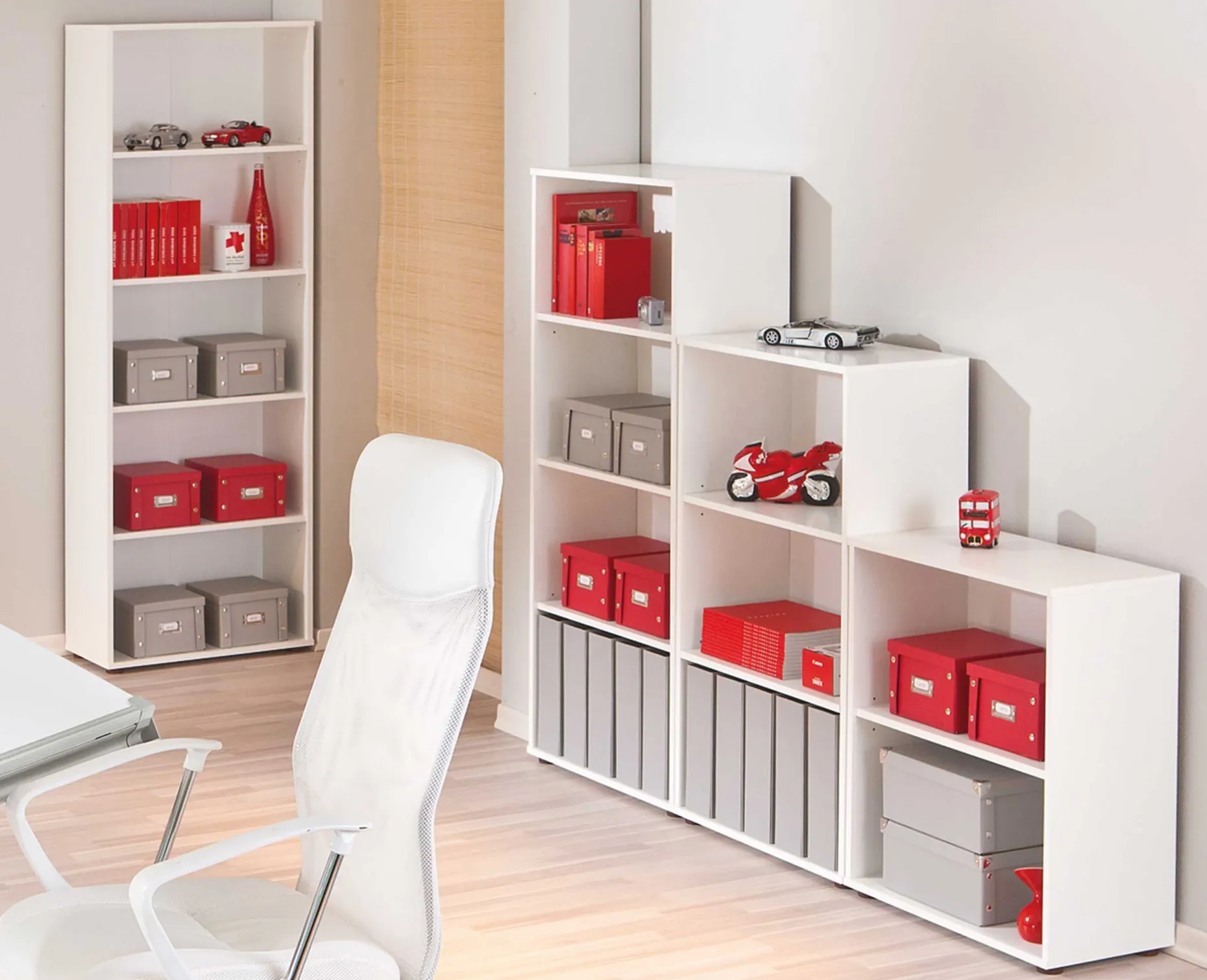 Bücherregal Parini 3 Fächer - weiß