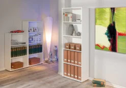 Bücherregal Parini 5 Fächer - weiß