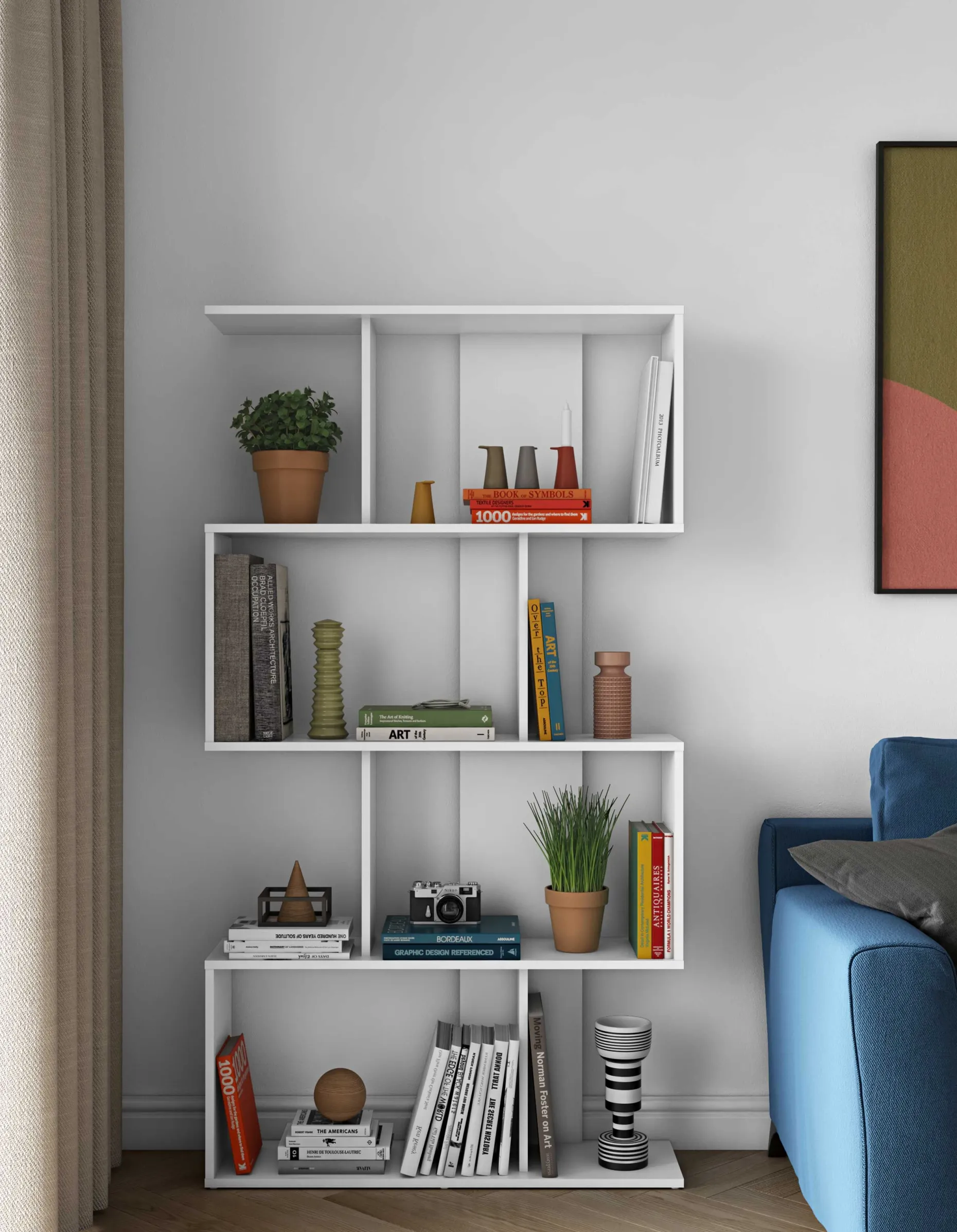 Bücherregal Sigma - weiß