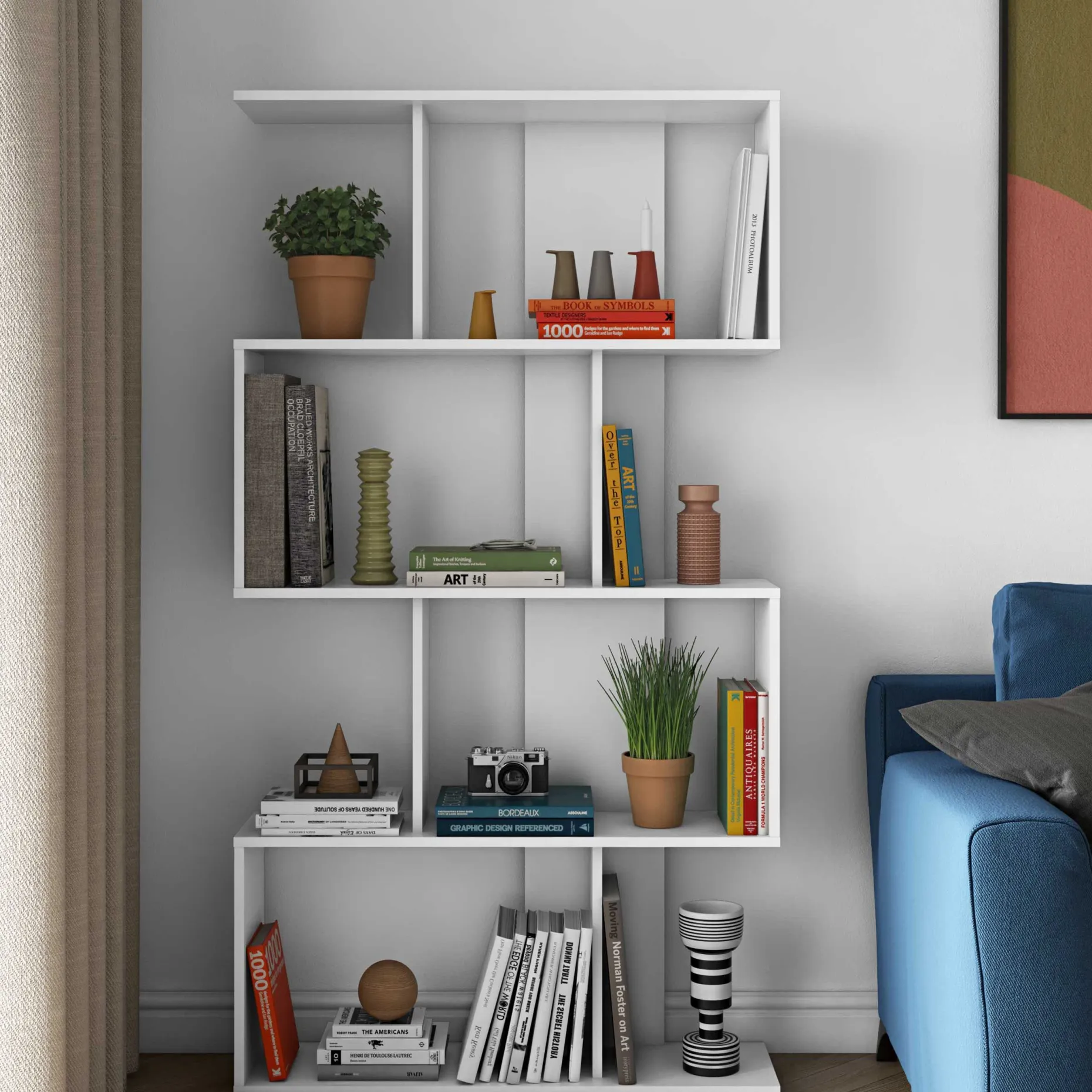 Bücherregal Sigma - weiß