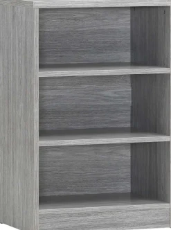 Bücherregal Spacio 55cm mit 2 Fachböden - Eiche grau
