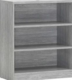 Bücherregal Spacio 72cm mit 2 Fachböden - Eiche grau