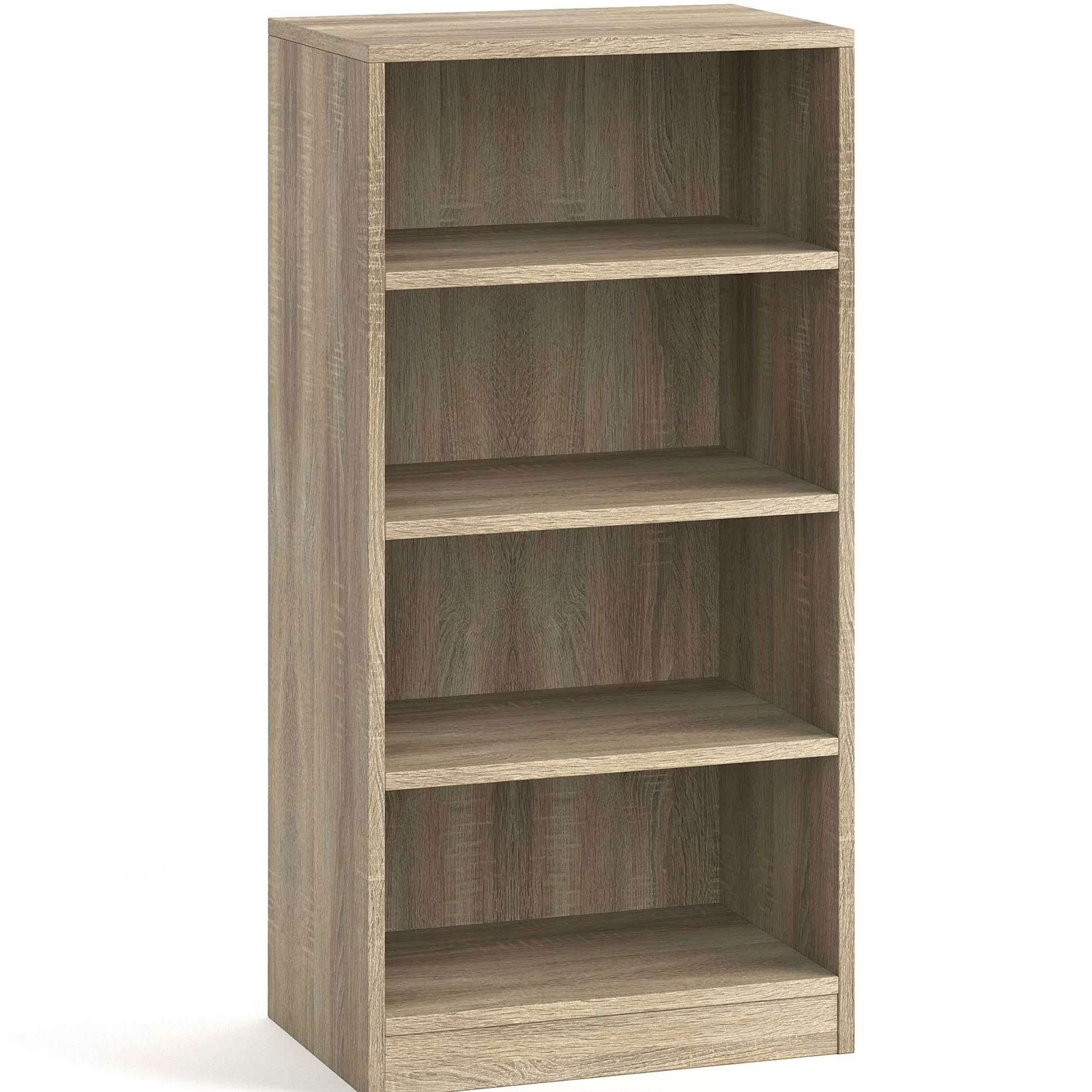 Bücherregal Stacy 55 cm 3 Fachböden-sonoma Eiche