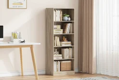 Bücherregal Stacy 55 cm 4 Fachböden-sonoma Eiche