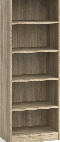 Bücherregal Stacy 55 cm 4 Fachböden-sonoma Eiche