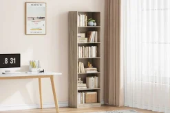 Bücherregal Stacy 55 cm 5 Fachböden-sonoma Eiche