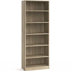 Bücherregal Stacy 72 cm 5 Fachböden-sonoma Eiche