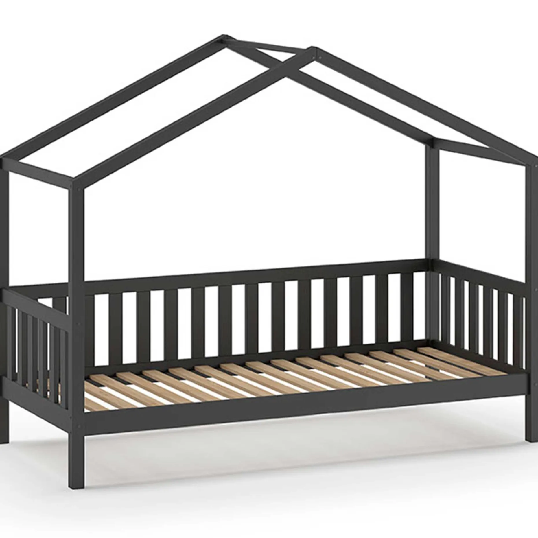 Bedhouse Dallas 90x200 mit Bettkasten - anthrazit