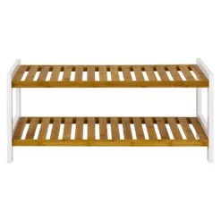 Beistellregal Bethany - 70x26x34 cm - Bambus/MDF