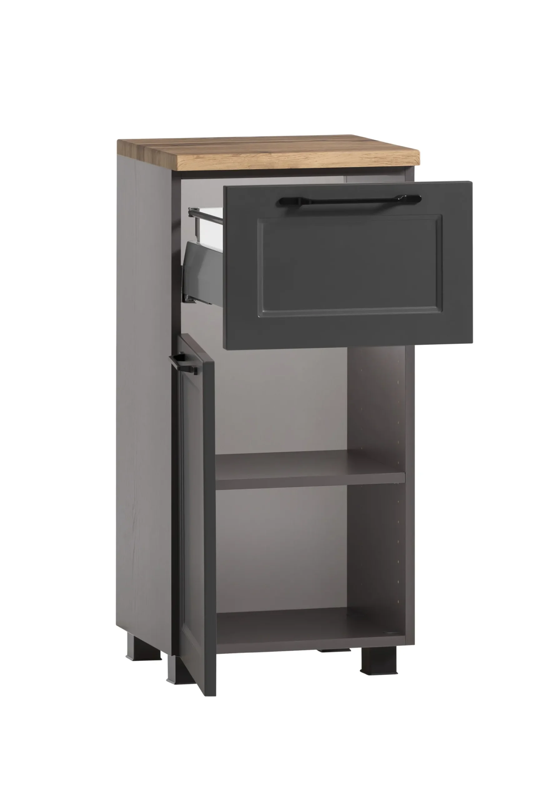 Beistellschrank Meran | 40 x 35 x 79 cm | Grau