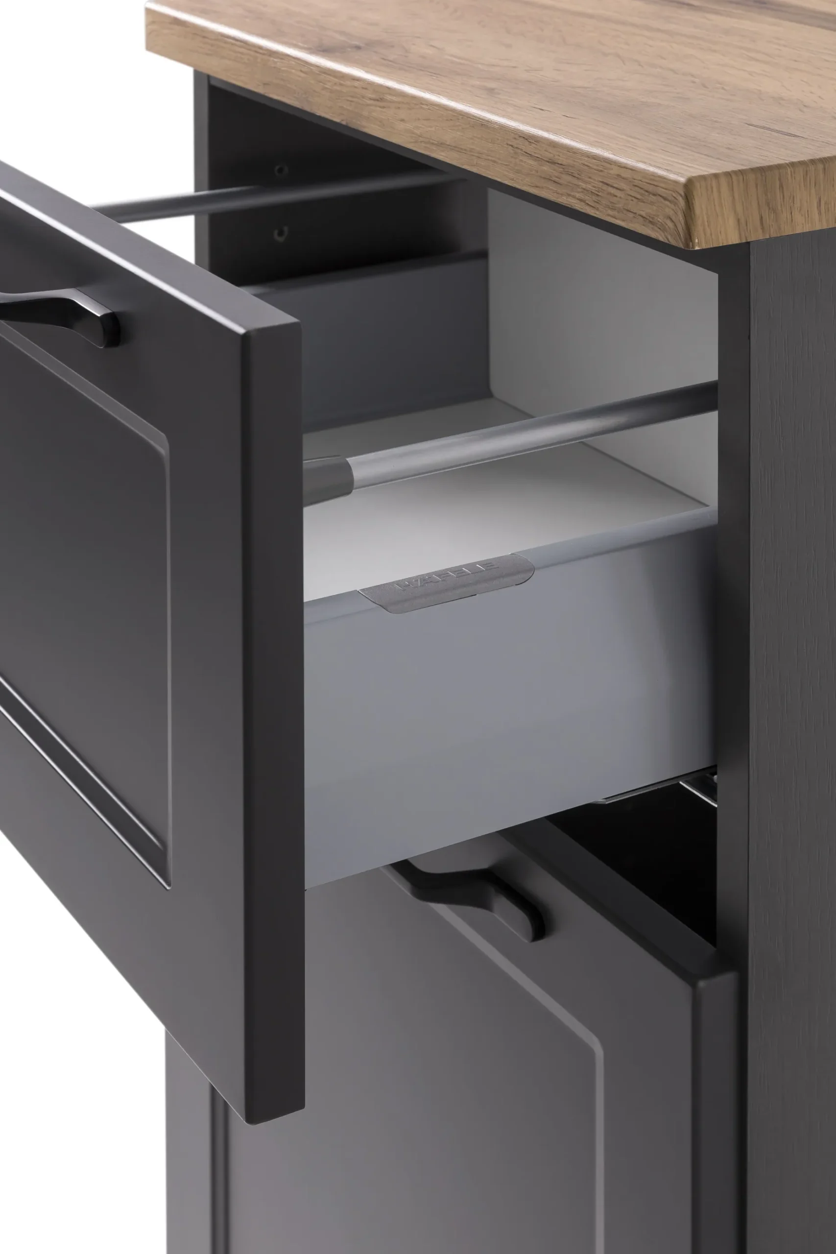 Beistellschrank Meran | 40 x 35 x 79 cm | Grau