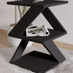 Emob Beistelltisch Albeni - 100% MELAMINE - - 29,6 x 54,2 x 29,6 cm