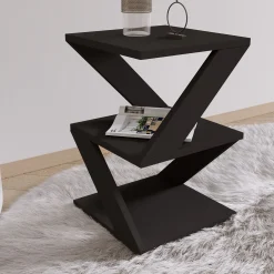 Emob Beistelltisch Albeni - 100% MELAMINE - - 29,6 x 54,2 x 29,6 cm