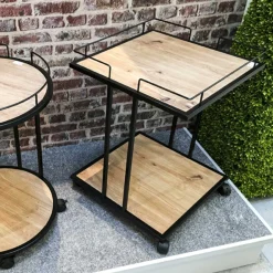 Haku Beistelltisch Berenice - 45x45x60 cm - MDF/Stahl