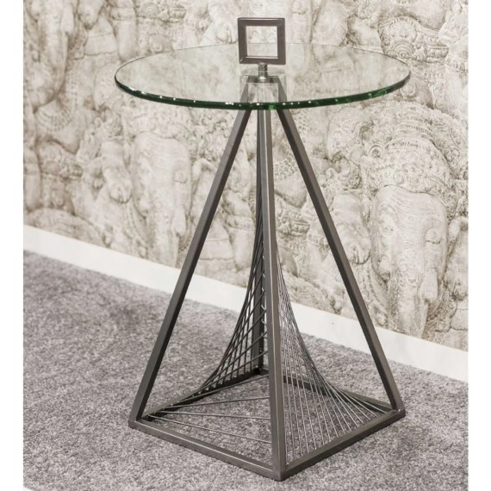 Haku Beistelltisch | Ø45 cm x 57 cm | /Glas