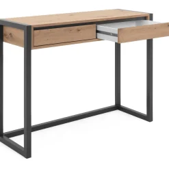 Finori Beistelltisch Damon 100cm 2 Schubladen - Eiche/anthrazit