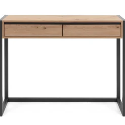 Finori Beistelltisch Damon 100cm 2 Schubladen - Eiche/anthrazit
