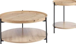 Rousseau Beistelltisch Davina | Ø45 x 55 cm | Old Oak Design