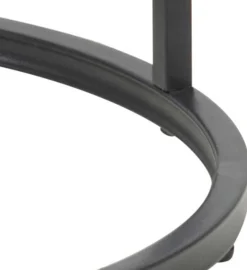 Emob Beistelltisch Dover ø40cm - schwarz/Wildeiche
