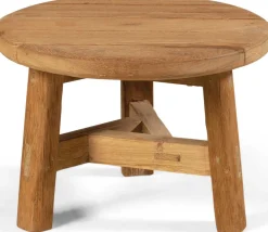 Gescova Beistelltisch Ferdau - Recyceltes Teakholz - Ø50 cm -