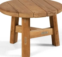 Gescova Beistelltisch Ferdau - Recyceltes Teakholz - Ø50 cm -