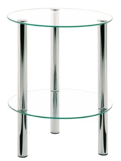 Haku Beistelltisch Heiko - Glas/Chrom